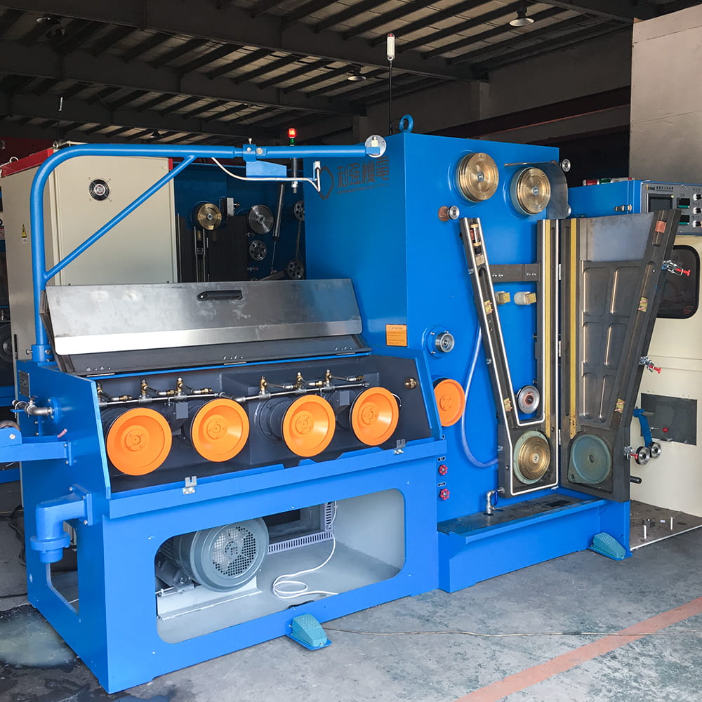 Machine de tréfilage de câbles en cuivre 22DTA, avec machine de recuit continu